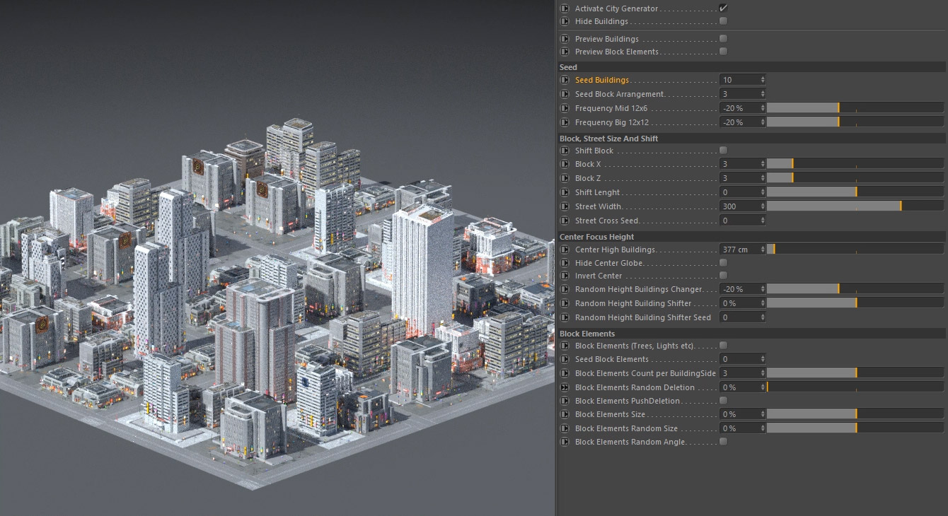 Free Cinema 4D Building Generator Rig - The Pixel Lab